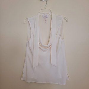 Sleeveless cream top size 6